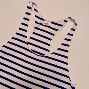 Victoria Secret Pink Striped Tank Top Size Small